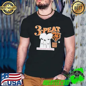 Chicago Bears 3 peat Off Season Champs 2023 2025 shirt