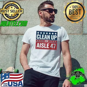 Clean Up On Aisle 47 Impeach 47 Stars 4th Of July Stars T-Shirt
