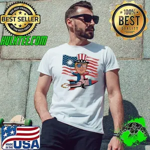 Donald TRUMP Happy 4th of July for patriots American Flag US T-Shirt