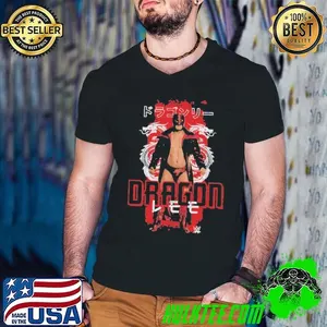 Dragon Lee Dragon Pose Mexican luchador enmascarado T-Shirt