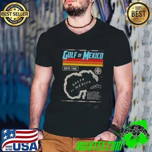 Gulf Of Mexico Est 1550 Historic Map shirt