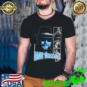 Hank Williams Jr. American singer-songwriter Retro Collage T-Shirt