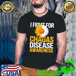 I Fight For Chagas Disease Awareness Flower T-Shirt