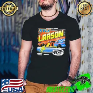 Kyle Larson Hendrick Motorsports Team Collection Fanaticity Darlington Throwback Car shirt