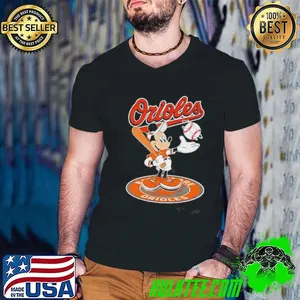 Mickey Mouse Baltimore Orioles Baseball Shirt
