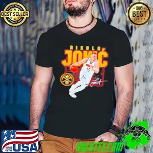 Nikola Jokic Denver Nuggets signature shattered Shirt