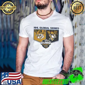 Pittsburgh Penguins vs. Nashville Predators Fanaticity 2025 Global Series shirt