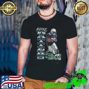Ricky Watters Seattle Seahawks NFL Football Player Signature Retro Shirt