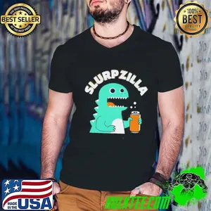 Slurp Zilla Godzilla Drinking Beer Shirt