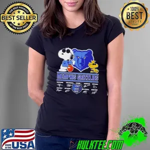 Snoopy And Woodstock Memphis Grizzlies Signatures Shirt