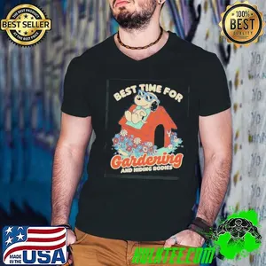 Snoopy Best Time For Gardening And Hiding Bodies Shirt