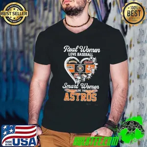 Snoopy Real Women Love Baseball Smart Women Love The Houston Astros Shirt