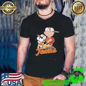 Snoopy Woodstock And Charlie Texas Baseball Shirt