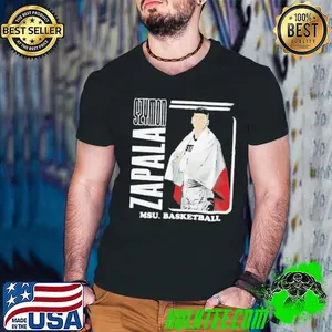 Szymon Zapala MSU basketball cartoon shirt