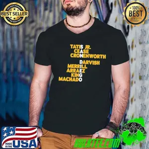 Tatis Jr Cease Cronenworth San Diego Padres baseball Names 2025 shirt