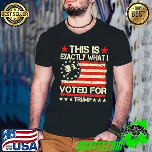 Trump Retro This Is Exactly What I Voted For Usa Flag T-Shirt