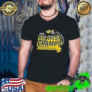 UC San Diego Tritons Mens Basketball Big West Champs The Big West 2025 Logos shirt