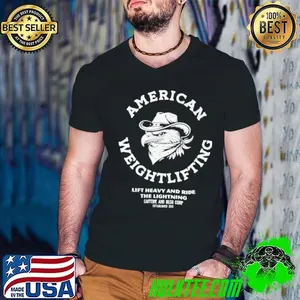 American Weightlifting Life Heavy And Ride The Lightning Caffeine And Kilos Corp Est 2013 shirt