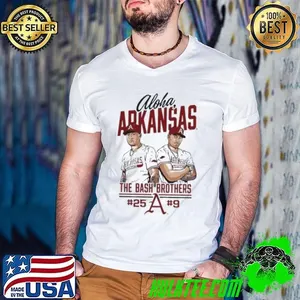 Arkansas Aloy The Bash Brothers no 25 no 9 shirt