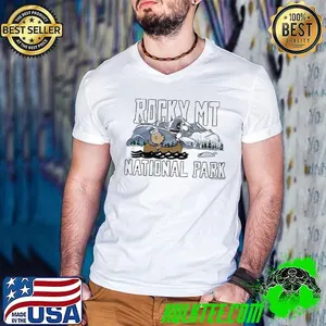 Charlie Brown and Snoopy Peanuts Rocky Mountain National Park shirt