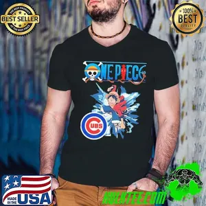 Chicago Cubs One Piece Monkey D. Luffy shirt