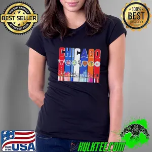 Chicago Sports Teams Collage Skyline Shirt