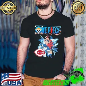 Cincinnati Reds One Piece Monkey D. Luffy shirt