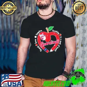 Cleveland Guardians teach love inspire teaching is a work of heart shirt