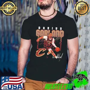 Darius Garland Cleveland Cavaliers NBA basketball player shattered signature shirt