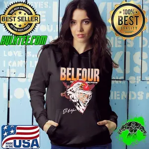 Ed Belfour Chicago Eagle mask signature shirt