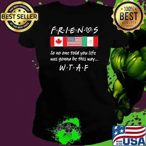 Friends so no one told you life was gonna be this way WTAF shirt