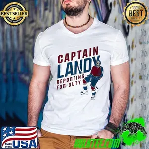 Gabriel Landeskog Colorado Avalanche NHL hockey captain landy reporting for duty shirt