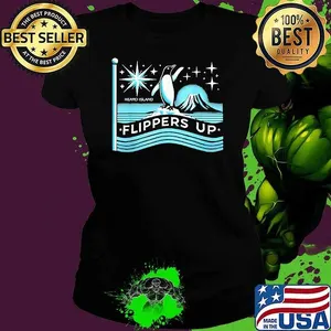 Heard island flippers up penguin shirt