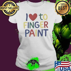 I love finger painting heart shirt