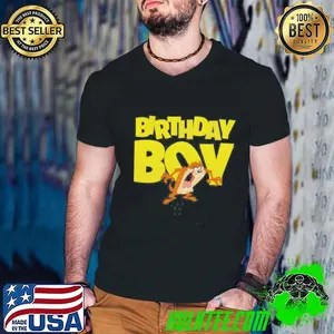 Looney Tunes Birthday Boy Taz Cartoon Shirt
