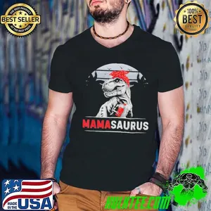 Mamasaurus Retro Dinosaur Family Day Mama Saurus Humor Vintage shirt