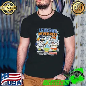 New York Yankees Vs San Francisco Giants Legends Never Rest 2025 Shirt