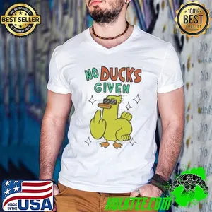 No ducks given middle finger cartoon shirt