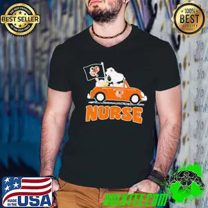 Nurse Snoopy and Woodstock driving car Baltimore Orioles shirt