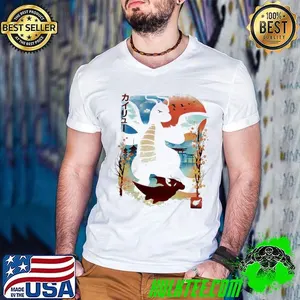 Pokémon Dragonite dragon type landscape Japanese style shirt