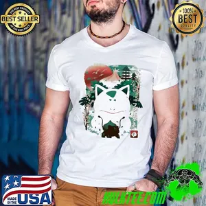Pokémon Ivysaur grass type landscape Japanese style shirt