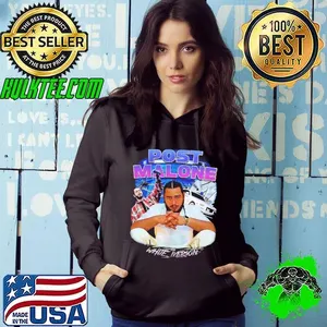 Post Malone the White Iverson shirt