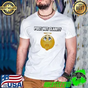 Post nut clarity emoiji wing shirt