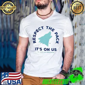 Respect the pack it’s on US cal State San Bernardino shirt