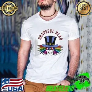 Skeleton Grateful Dead Uncle Sam Colors shirt