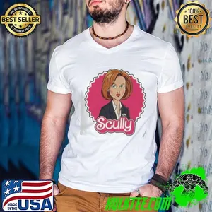 Skeptical Scully barbie theme shirt