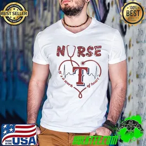 Texas Rangers Nurses Appreciation Night 2025 Baseball Shirt