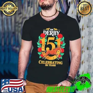 The Derby 151 Celebrating 151 years rose shirt