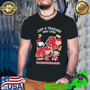 The Peanuts just a teacher who love Arizona Diamondbacks shirt