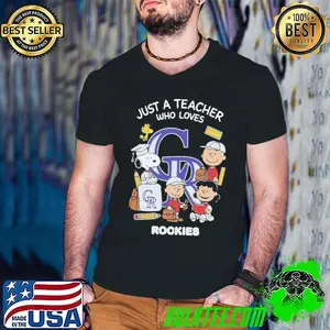 The Peanuts just a teacher who love Colorado Rockies shirt